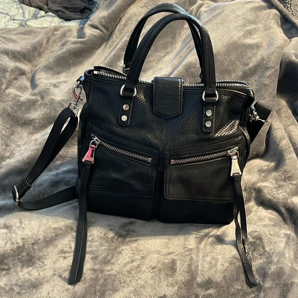 Aimee Kestenberg Black road trip convertible bag
